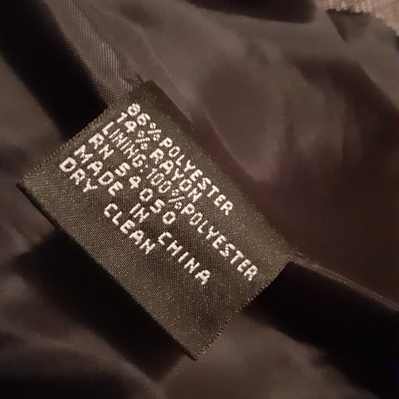 Anne Klein 2 Pc Grey Short Sleeve Suit - Picture 12 of 15